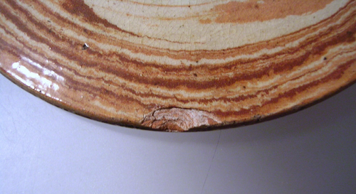 Antique Agateware Pottery Covered Jar Barrel Scotland 19th c - Picture 19 of 23