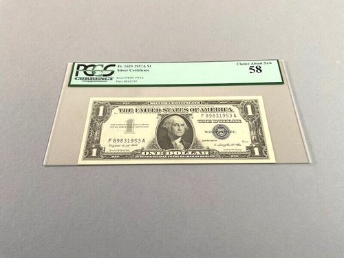 U.S. 1 Dollar FR 1620 1957-A 'Silver Certificate' PCGS 58