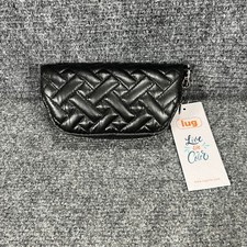 Lug Bobsled Glasses Case Black Zip Quilted New with Tags