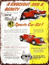 1954 DOEPKE MODEL MT SPORT CAR MG KIT Metal Sign 9x12" A932