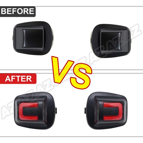2x Lámpara de placa de luz trasera LED roja + blanca parachoques trasera apta para 97-11 Dodge Dakota - Imagen 3 de 12