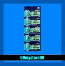 [EXP 10/2032] 5 MURATA / SONY 377 Watch Button Cell Battery - Ships from CA