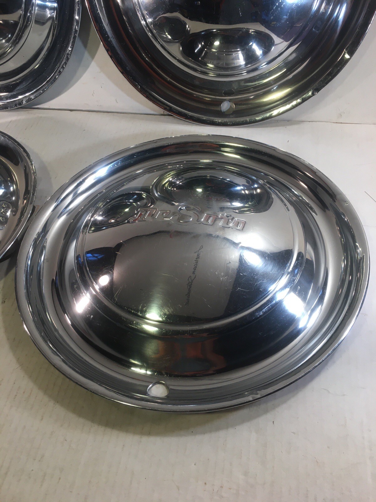 Vintage DeSoto hubcaps wheel covers eBay