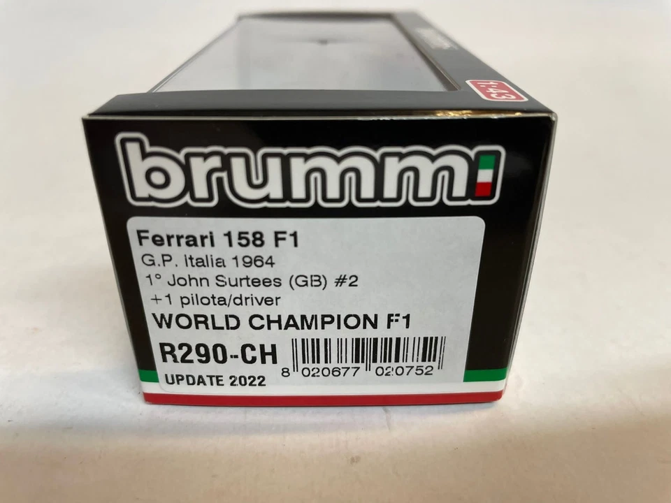 Brumm Ferrari 158 F1 #2 Surtees World Champion 1964 GP Italy 1/43 R290-CH - Immagine 2 di 2