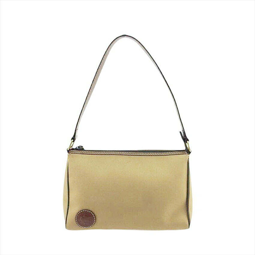 HUNTING WORLD Shoulder Bag Khaki x Canvas x Leather HUNTING WORLD Shoulder Bag Khaki x Canvas x Leather