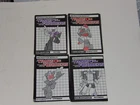 TRANSFORMERS G1 INSTRUCTION BOOKLET LOT SANDSTORM SPRINGER OCTANE AND BLITZWING