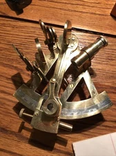Natatical Maritime Antique Brass Sextant Asrolabe Gift Marine 