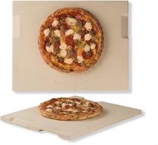 Pizza Stone, 15"X12" Rectangular Pizza Stone for Oven Grill BBQ, Cordierite Baki