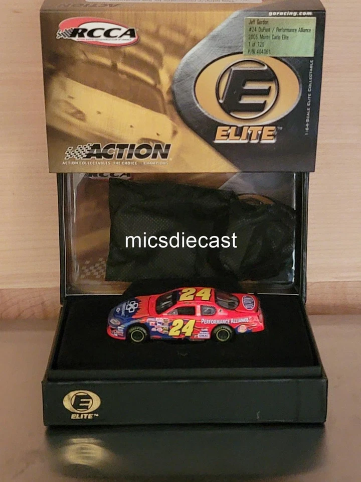 RARE 2005 Jeff Gordon #24 Dupont Performance Alliance 1:64 Diecast Elite 720 NIB - Image 2 of 3