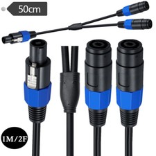 Speakon Splitter Cable Speak-on Break Out Cable Speakon Male To 2 Female Cable