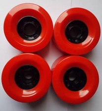 90mm Red Longboard Wheels