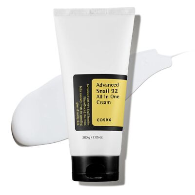 COSRX Snail Mucin 92% Moisturizer Daily Repair Face Gel Cream 7.05oz Opened Box