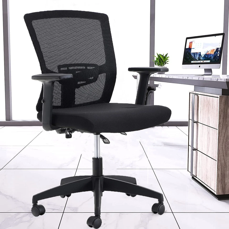 MAISON ARTS Mesh Chair Swivel Mid Back Office Chair Ergonomic Executive Computer Desk Seat