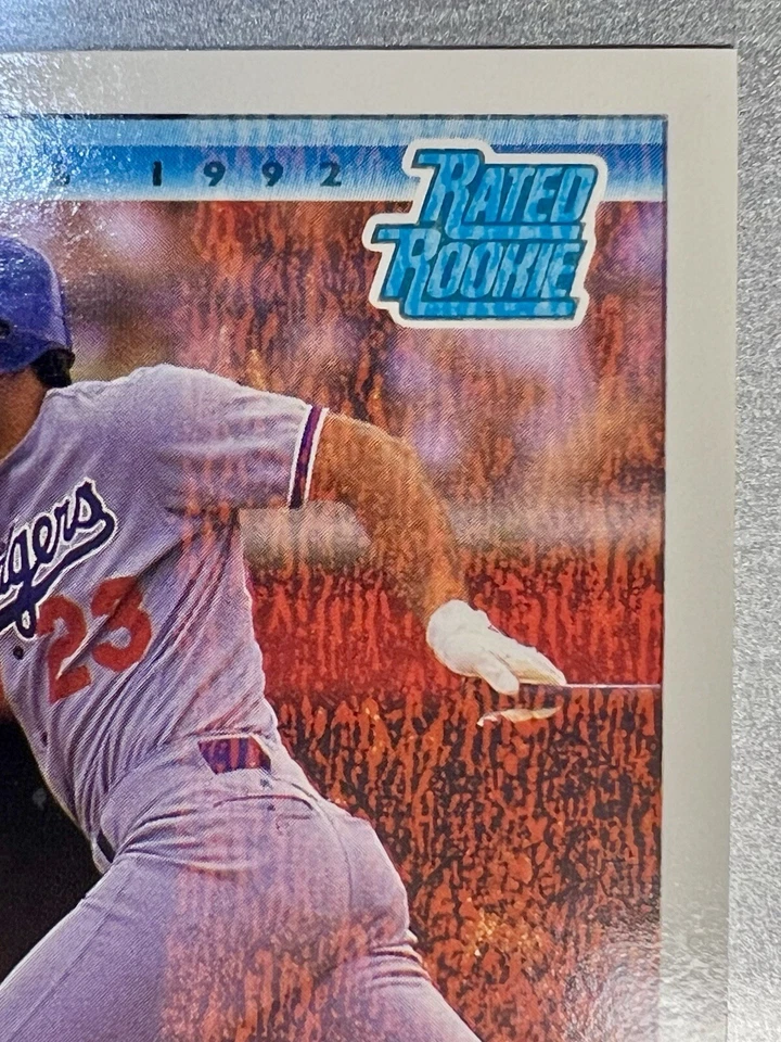 1 в своем роде ошибка. 1992 Donruss бейсбол #16 Эрик Каррос ошибка карта «без точки» красный - Изображение 3 из 4