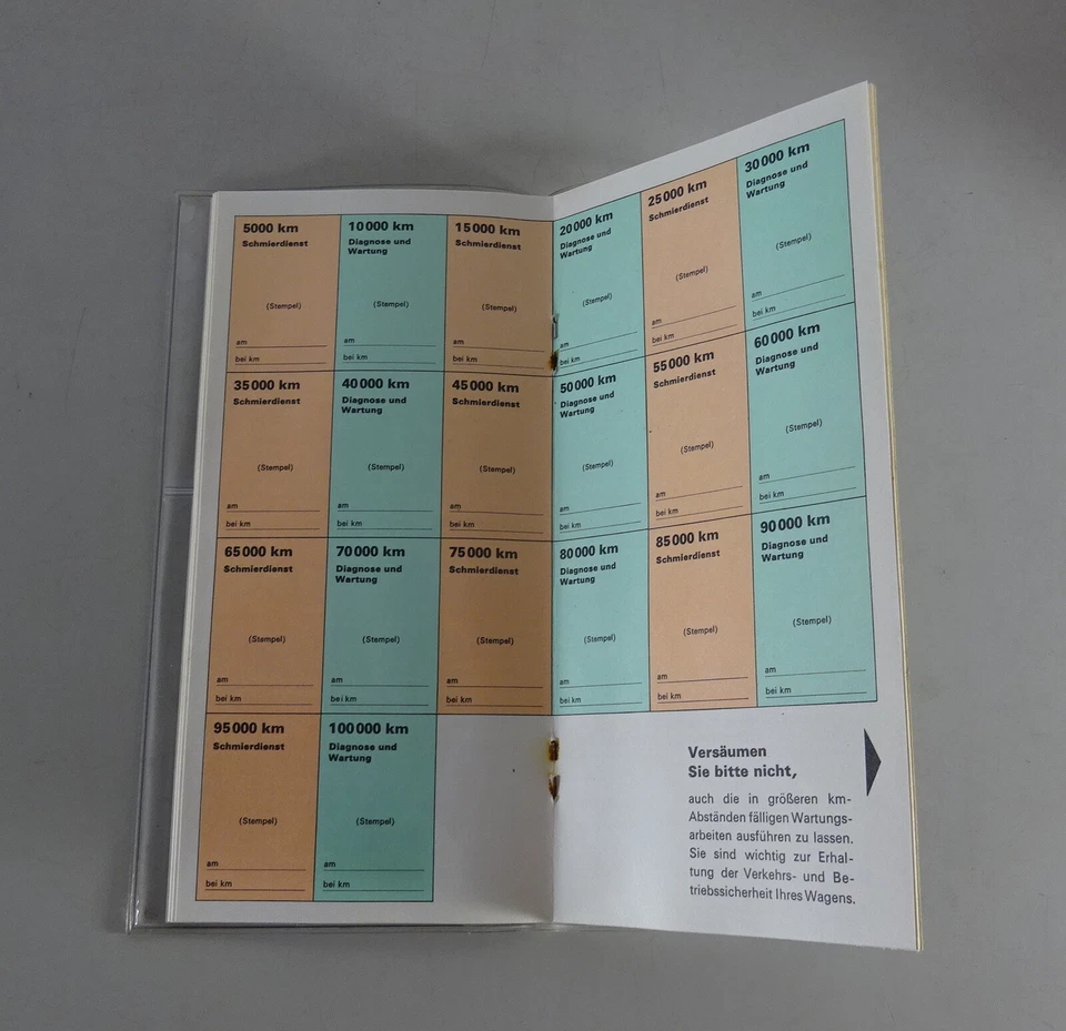 Scheckheft für VW Käfer, T1 + Typ 3 blanko gültig ab Modelljahr 1966 Stand 1969 - Bild 3 von 3