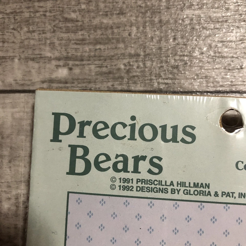 Janlynn Precious Bears Girl's Teddy #139-14 c.1991-92 Cross Stitch New Oldstock Foto 3 de 4