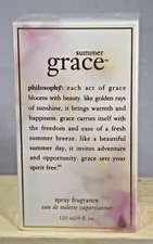 Philosophy Summer Grace Eau De Toilette 4 fl oz 120 ml New Sealed Pre-Coty