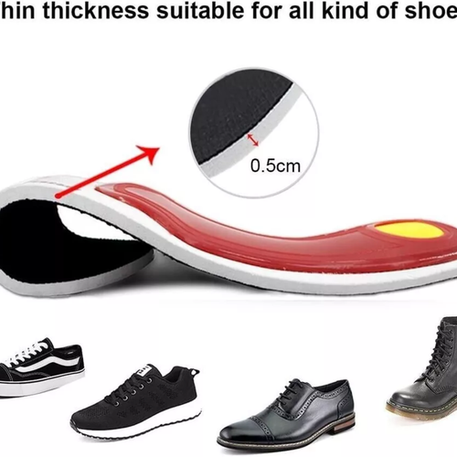Orthotic Insoles For Arch Support Plantar Fasciitis Flat Feet Gel Heel Back Pain - Picture 7 of 11