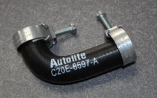 NEW! 1967 - 1968 Mustang V8 289 302  Bypall Hose Autolite logo Stamped W/ Clamps