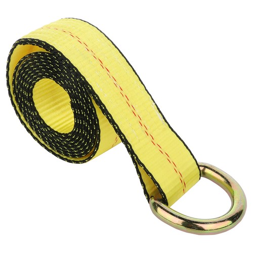 4X 8' Lasso Straps Wrecker Truck Tow Dolly Tire Wheel Tie Down Strap Yellow - Picture 8 of 14