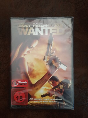 WANTED (MORGAN FREEMAN, ANGELINA JOLIE) - DVD - Neu in Folie