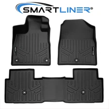 SMARTLINER Custom Fit Floor Mats 2 Row Liner Set OEM TPE 2023-2025 Honda Pilot
