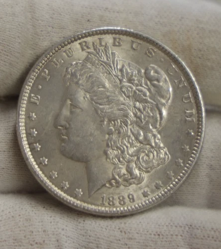 1889 US Morgan Silver Dollar $1 AU