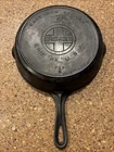 VTG Griswold #7 Large Block Logo Cast Iron Skillet Pan heat ring 701 B