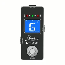 Rowin LT-901 Guitar Tuner Pedal – Chromatic, High Precision, True Bypass – New