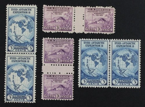 CKStamps: US Stamps Collection Scott#752 Gutter NH NG #753 Unused LH NG