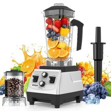 fruit blender Professional Blender & Grinder 68oz 20oz 6 Blades Timer Pulse