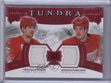 2011 Artifacts Red Fight Straps 4/10 Nicklas Lidstrom Jonathan Ericsson HOF 0c3
