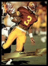 1993 Wild Card Curtis Conway Rookie Chicago Bears #13. rookie card picture