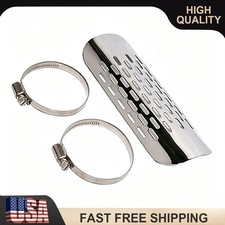 Exhaust Muffler Pipe Heat Shield Cover Heel Guard For Harley Chopper Motorcycle Exhaust Muffler Pipe Heat Shield Cover Heel Guard For Harley Chopper Motorcycle