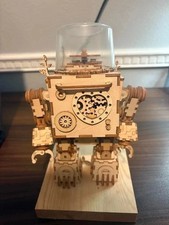 Wooden Figure Lot of 3- Music Box Robot,Junk ...