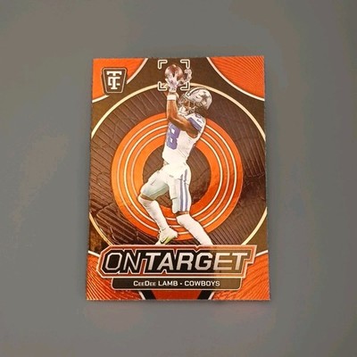 2024 Panini Totally Certified  On Target CeeDee Lamb #12 Mirror Red 210/399