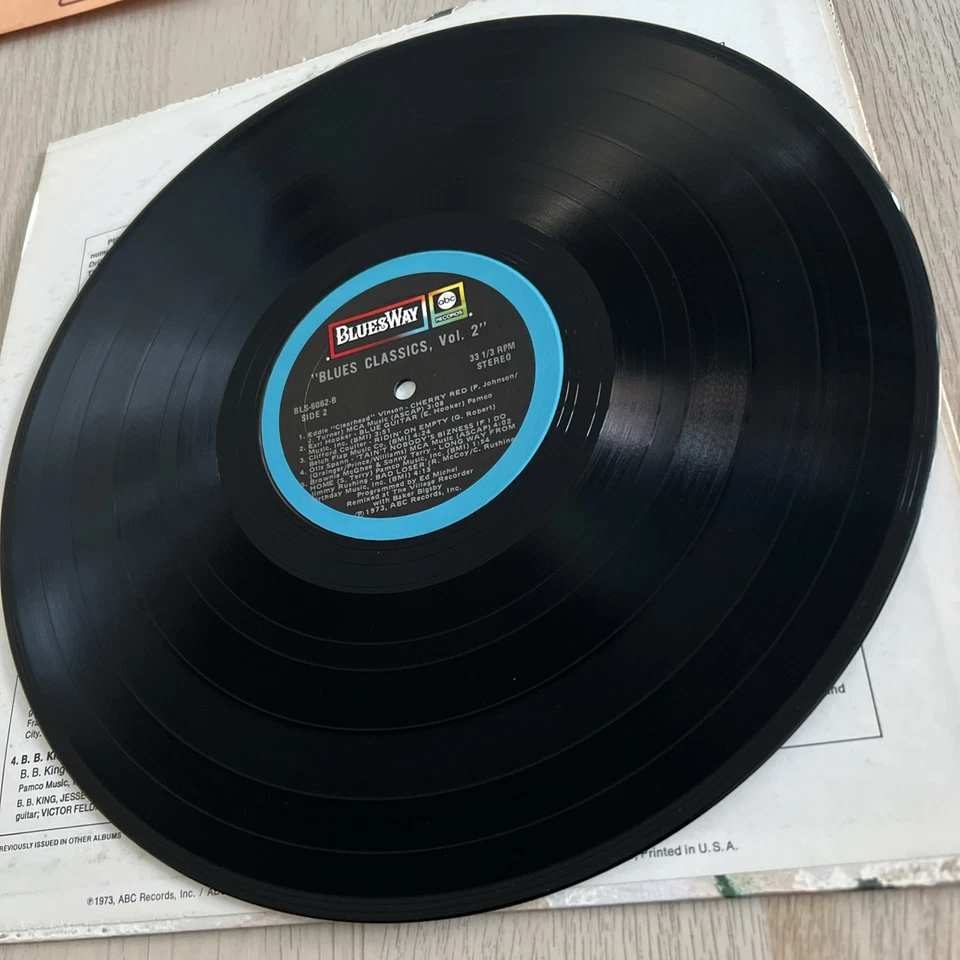 VARIOUS ARTISTS "Volume Two-Classic Blues" 12" LP- Bluesway BLS-6062 (1973) - Image 4 of 4