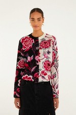 NWT AUTH FARM RIO Mixed Winter Garden Knit Cardigan Sweater EXTRA SMALL XS