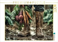 Puzzle Calvendo Paysan - Les Mains Dans La Terre, L'espoir Dans La RéColte | 100