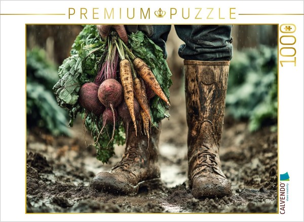 Puzzle Calvendo Paysan - Les Mains Dans La Terre, L'espoir Dans La RéColte | 100-image