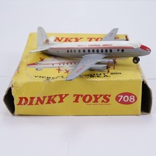 1957 Dinky Toys #708 - Vickers Viscount 800 Air Liner in Original Box (S01#067)