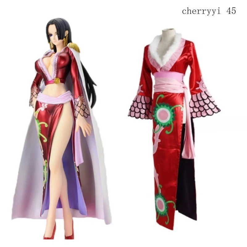 Mujeres Una Pieza Boa Hancock Qipao Vestido Juegos con disfraces Disfraz Halloween Fiesta Cómic Foto 3 de 4