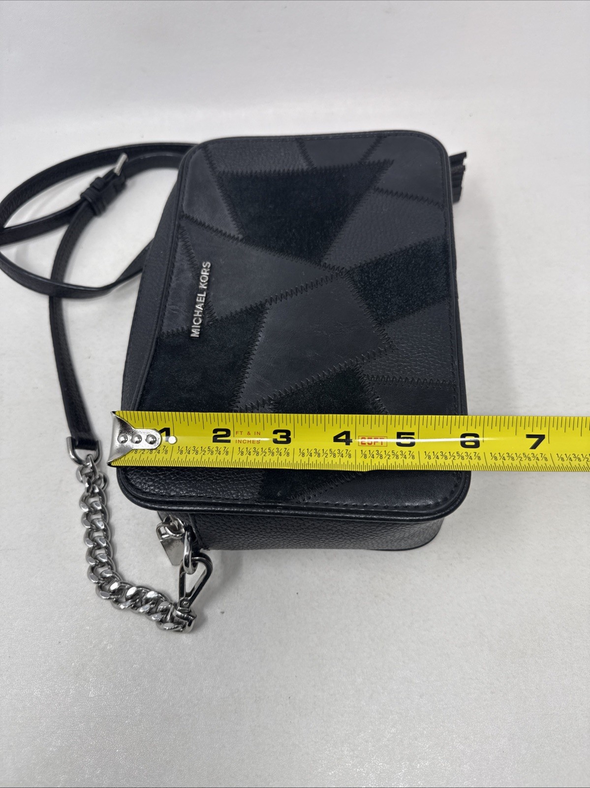 Michael Kors Black Leather Patchwork Crossbody Ba… - image 16