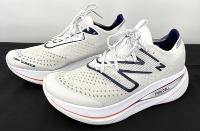 New Balance FuelCell SuperComp Running Shoes White Blue MRCXLW2 ~ Men's Size 12