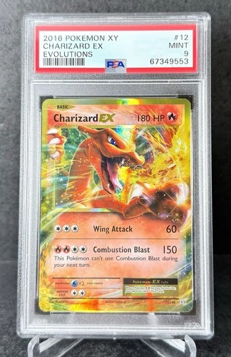 2016 Pokemon X & Y XY Evolutions Charizard EX Holo #12 PSA 9 MINT