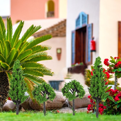  30 sztuk Mini Drzewa Rękodzieło Miniaturowe dekoracje do modeli Architektura krajobrazu - Zdjęcie 1 z 17