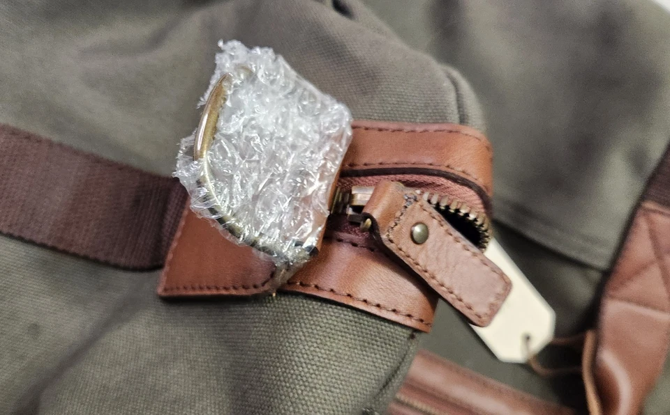 Nuevo Bolso de Lona de Viaje TECOVAS WEEKENDER Grande Lona Verde  Foto 4 de 4