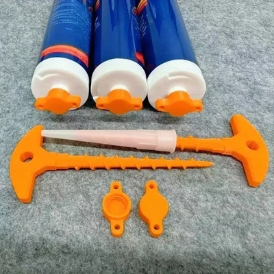 2PCS Sealant Nozzle Cleaner Caps for Caulk Tubes – Prevents Drying, DIY Tool UK