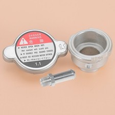 Aluminum Weld On Radiator Filler Neck 32mm 1.25" ID w/ 1.1 Bar Radiator Cap New