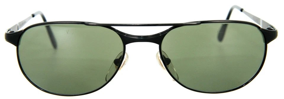 Gafas de sol vintage VUARNET 042 metal negro PX3000 lentes minerales de vidrio verde 259 $ Foto 2 de 4